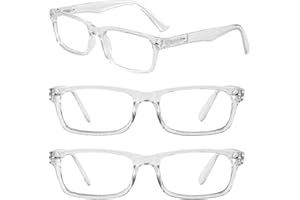 WEMOOTANTS 3 Packs Reading Glasses for Men Classic Spring Hinges Readers 1.0 1.25 1.5 1.75 2.0 2.25 2.5 2.75 3.0 3.5 4.0