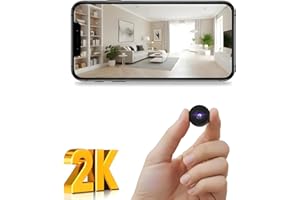 Huatsing Hidden Camera,2K WiFi Spy Camera,Nanny Cam Hidden Camera,Mini Camera with Night Vision & Motion Detection,Wireless Indoor Security Camera for Pet/Baby/Nanny