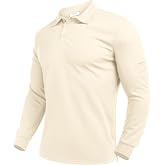 Deyeek Men's Long Sleeve Polo Shirts, Quick Dry Golf Polo for Men | UPF 50+ Sun Protection, Quick Dry &amp; Moisture Wicking, Casual Collared Style, Lightweight Tactical Golf Shirt for Men