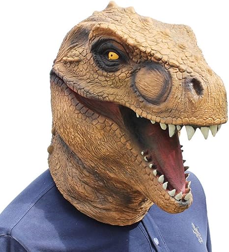Amazon Co Jp 恐竜ヘッドギアリアルなt レックス恐竜マスク女性男性動物衣装パーティーマスク ファンシーヘッドギアヘッドカバー用ギフトデコレーションコスプレマスク大人 ホーム キッチン