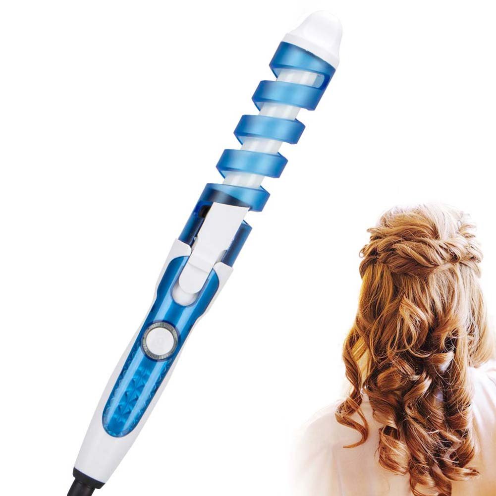 Professional Spiral Curling Wand For Long Hair Fast Heating