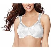 Bali Women's Minimizer Bra, Satin Tracings Underwire Bra, Bustline Slimmer, Full Coverage Bra