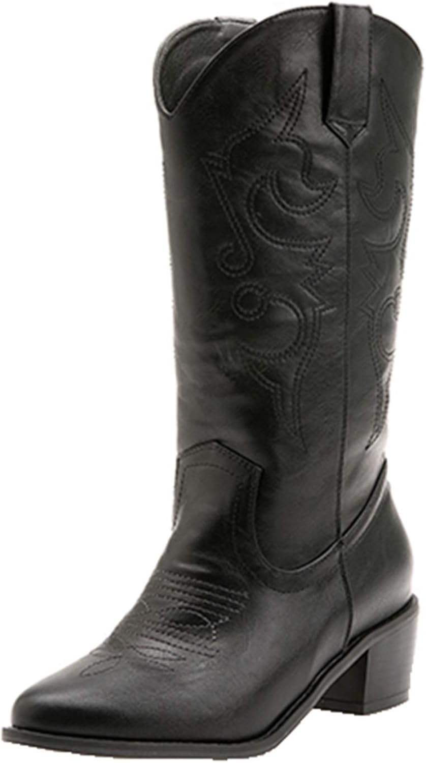 Western Cowboy Boots for Women High Heel Boots Ladies