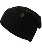 AllSaints Mens Merino Ribbed Beanie, Ribbed Hat with Logo  display picture 2