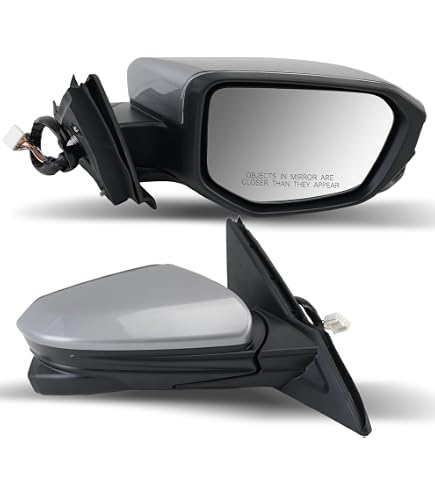 AM Autoparts Power Side View Mirror – Passenger Right For 2006-2011 Honda Civic 2-Door Coupe – Electric, Paint To Match