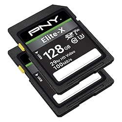PNY 128GB Elite-X Class 10 U3 V30 SDXC Flash Memory