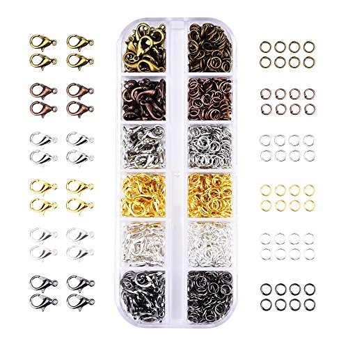 Pandahall 1box jewelry findings kits alloy lobster claw…