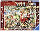 Ravensburger Limited Edition 2015 Santa's Final Preparations 1000 Piece Jigsaw Puzzle