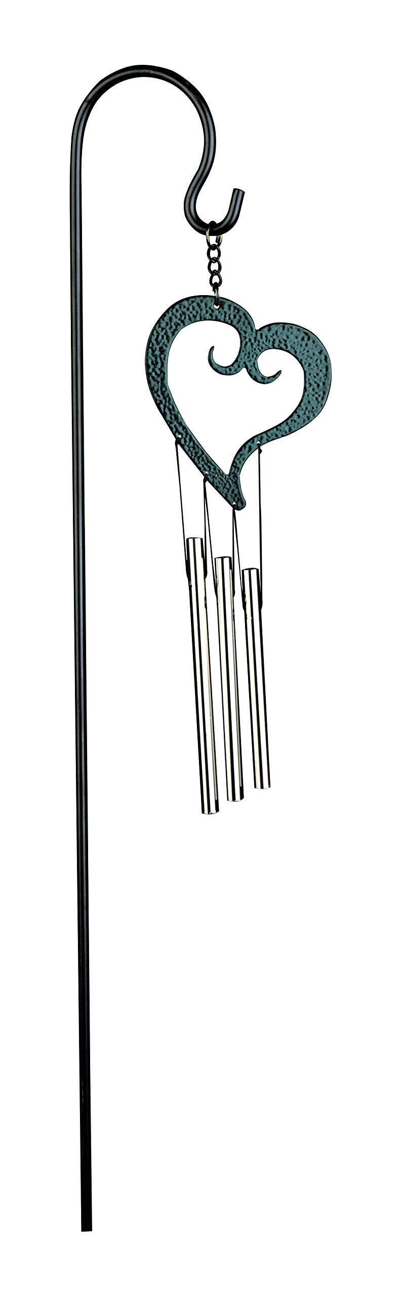 Nature ́S Melody Ornament Wind Chime Garden Stake Forest Green/Forest Green Silver