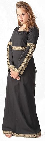 Bäres Mittelalter Zofenkleid - Damen Amalie schwarz