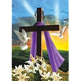 Briarwood Lane House Flag 40x28 For Outdoor Easter Sunrise Religious For Easter House Flag