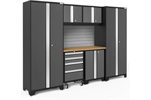 NEWAGE PRODUCTS INC. NewAge Products Bold Series Gray 7 Piece Set, Garage Cabinets, 50402