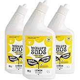 Molly's Suds Toilet Bowl Cleaner (Non-Bleach) | 98% Plant-Based Gel Formula Freshens, Removes Stains and Deodorizes | Lemon Scent - 23 Fl Oz (Pack of 3)