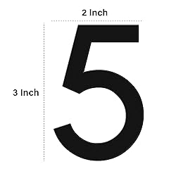 3 Inch Self-adhesive Mailbox Numbers, Modern House