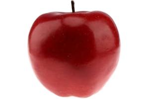 Gresorth 1pc Artificial Large Size Dark Red Apple Fake Fruit Lifelike Decoration for Home Kitchen Table Party Christmas Display - 16 cm
