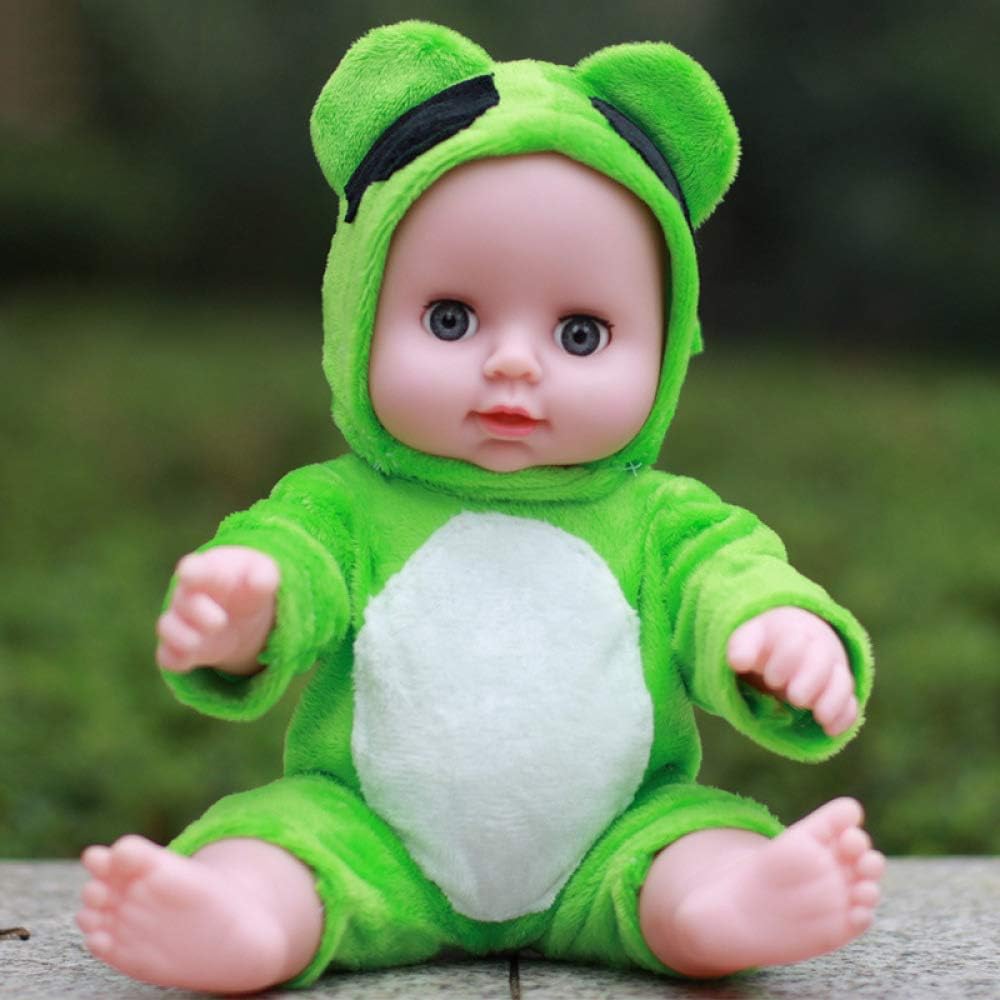 Prezzo ZBYY Reborn Doll Mini Occhi Aperti Molle Simulazione Vinile Bambole Reborn in Silicone Regalo Bambini Giocattolo 12 Pollici 30cm,Green Offerte