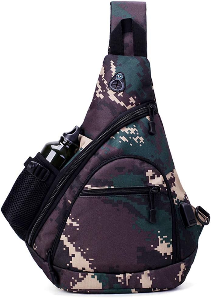 Hwayslon Canvas Sling Bag Backpack Crossbody Backpack for Men Women Casual Daypack Backpacks Chest Bags for Outdoor Hiking