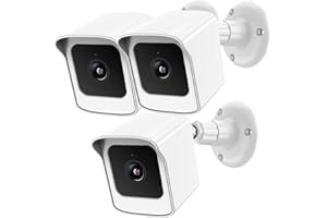 PEF Mount for Wyze Cam V4 and Wyze Cam V3, Weatherproof Protective Cover and 360 Degree Adjustable Wall Mount Solid Housing f