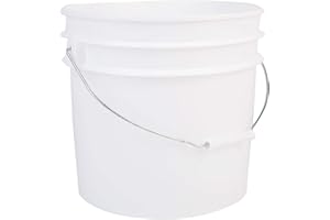 HE HUDSON EXCHANGE Hudson Exchange Premium 3.5 Gallon Bucket (White, 1 Pack) with Gamma Seal Lid, HDPE