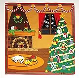 FUROSHIKI- Japanese Wrapping Cloth (Sketches of Cat : Christmas)