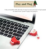 BORLTER CLAMP 16GB USB Flash Drive Pack of 5 - Santa Snowman Christmas Tree view 2