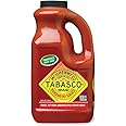 TABASCO Brand Habanero Sauce, Spicy & Fruity Habanero Hot Sauce, Bulk Plastic Jug, Jamaican-Style, Perfect for Large Recipes, Great on Jerk Chicken, Shrimp Kabobs, & More, 64 Fl Oz (Pack of 1)