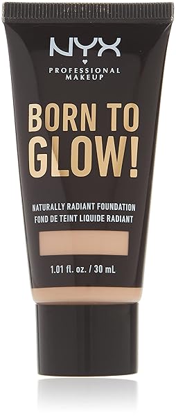 NYX PROFESSIONAL MAKEUP BORN TO GLOW NATURALLY RADIANT FOUNDATION, MEDIUM COVERAGE – LIGHT