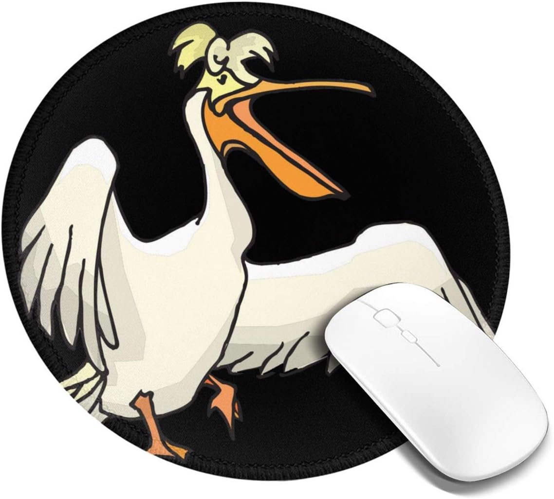Funny Pelican Mouse Pad, Anti Slip Natural Rubber Mouse