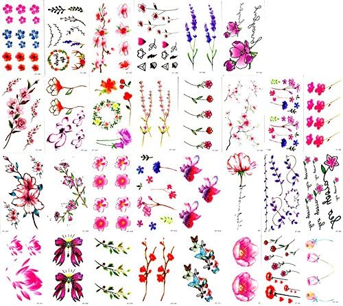 Foxjoy Temporary Tattoos for Kids, 200 Designs, 30 Sheets, 4.2X 2.5 inches (O)