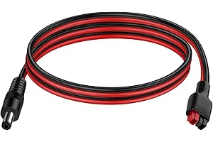 iGreely 5.5mm x 2.1mm DC Male Power Plug Cable for Portable Generator 14 AWG Wire 3.3ft/1m (Male)