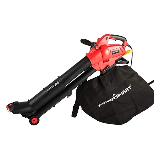 Powersmart 12 Amp Powerful Electric 3 In 1 Leaf Blowervacuummulcher