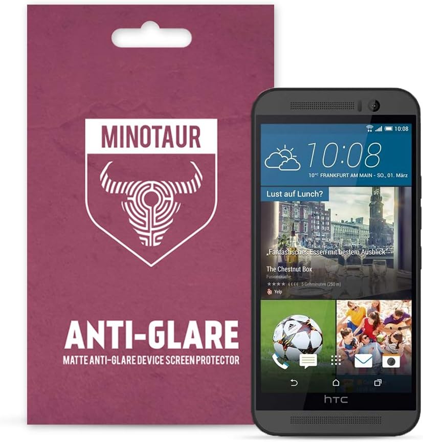 HTC One M9 (2015) Screen Protector Pack, Matte Anti Glare by Minotaur (6 Screen Protectors)