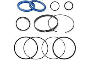 QCG Hydraulic Log Splitter Cylinder Rebuild Seal Kit for 4.5" Bore x 1.75" Rod Cylinder, Replace for Huskee Log Splitter Parts Hydraulic Cylinder Rebuild Kit (Pack of 11)