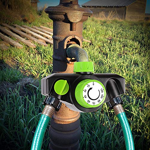 Kasonic Mechanical Watering Timer, 2 Ways Use, Durable High Impact