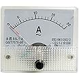 uxcell AC 0-20A Rectangle Analog Current Panel Ammeter Gaugeere Meter