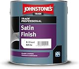 Johnstone's Trade Satin Finish 2.5L Brilliant White Interior Wood Metal view 6