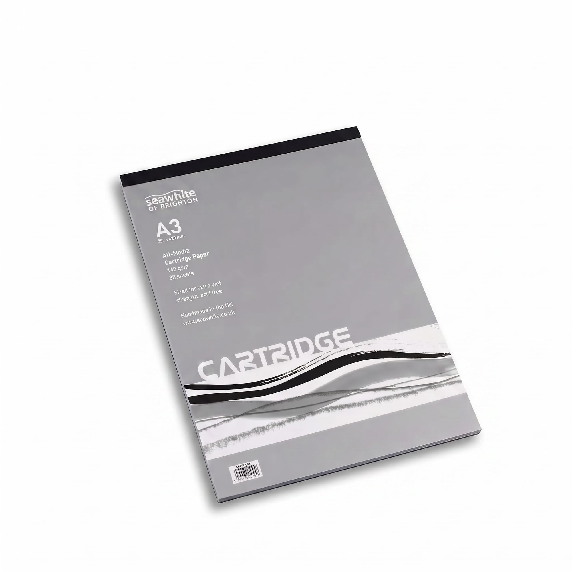 Seawhite of Brighton A3 Cartridge Paper Pad – 140gsm Drawing Paper for Sketching, Illustration & Creative Work – Smooth Surface Art Pad for Artists, Students & Classroom Use