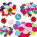 Carykon 3 Styles Craft Felt Flowers, Assorted Color, 160 Pcs