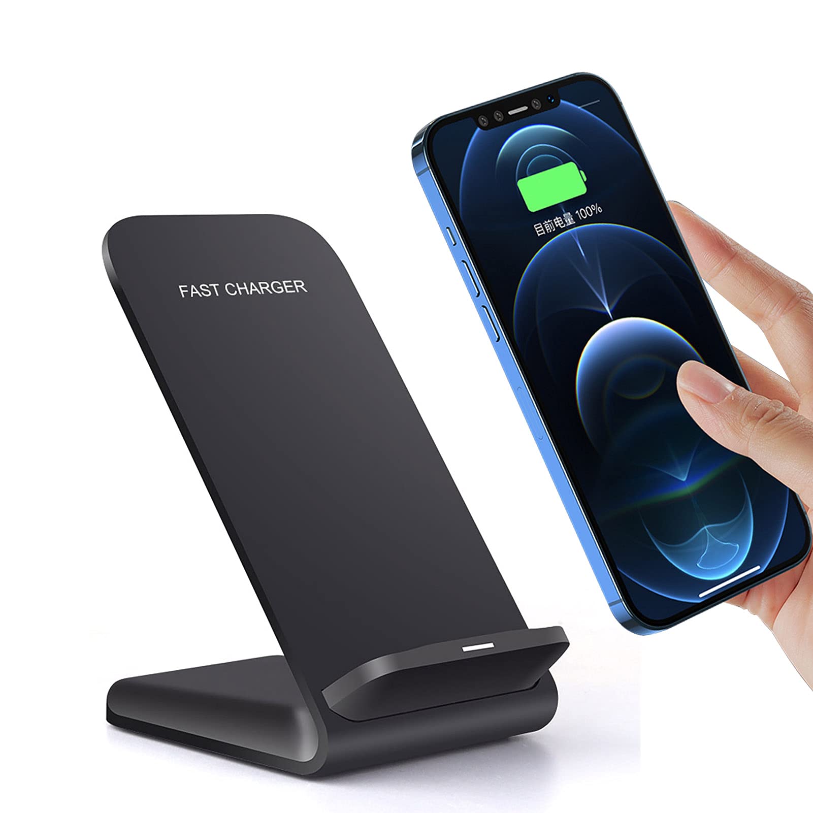 Wireless Charger Wireless Charging Stand Compatible with iPhone 17 16 15 14 13 12 11 Pro Max/XS/XR/15 16 Plus,Samsung Galaxy S25/S24/S23/S22/S21/S20/S10/Note 20/10,Pixel 9 8 7 6 Pro