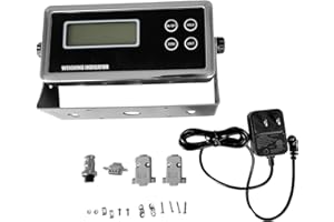 CGQSHENQI LP7515 6-Digit 0.7" LCD Display Weighing Scale Load Cell Indicator Digital Readout RS232 Replacement for New OP-902 with 5-Pin Large Connector