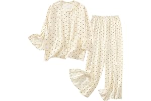 Siomlana Women's Bedridden Patient Clothing,Fracture Suit,Disability Set with Full Opening on Both Sides,Suitable for Post Surgery Dialysis,Injuried Patients,Paralyzed Elderly(Small Love,M)