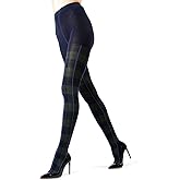 MeMoi Glasgow Plaid Cotton Tights for Women, Cozy, Warm and Fashionable Patterned Sweater Tights - Sizes Small to 6X