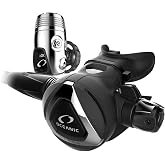 OCEANIC Delta 5 (2nd Stage) + EDX (1st Stage) | Breathing Regulator for Scuba Diving | Strong Cold-Water Performance | Available in Yoke or DIN Version | DIN, Black