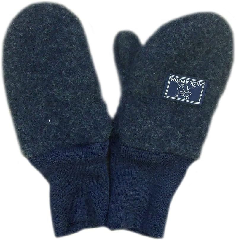 PICKAPOOH Mittens 100% MERINO wool Baby Children fleece gloves arm warmer winter