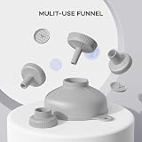 Pisol Wide Mouth Funnel Set with 5 Spouts and 2 Strainers - BPA Free view 2