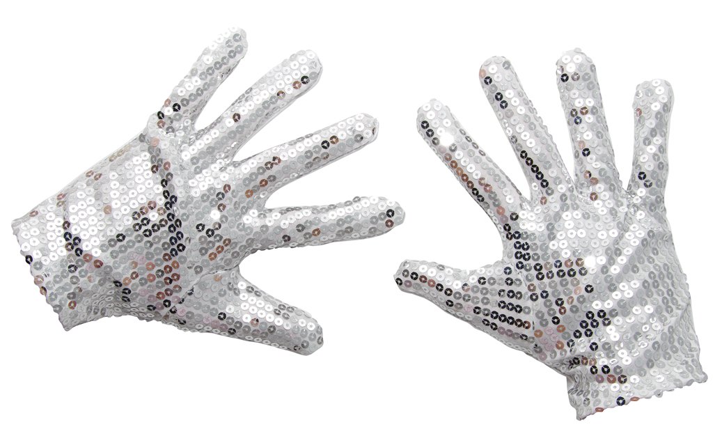 P 'tit clown 30260 Gloves with Sequins – Silver