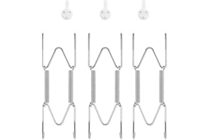 Bilillo 3 Pack Plate Hangers for The Wall, Suitable for 6-8 inch Art Plate, Stainless Steel Invisible Heavy Duty Wire Plate H