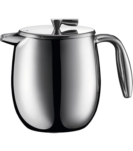 Bodum COLUMBIA ティーポット Amazon.com | Bodum Columbia Stainless Steel Tea Press, 51-Ounce