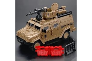 4 in 1 Military Armored Vehicle Building Block Building Toys, Army Military Vehicle Brick for Age 6-12, Army Car Model Toys G