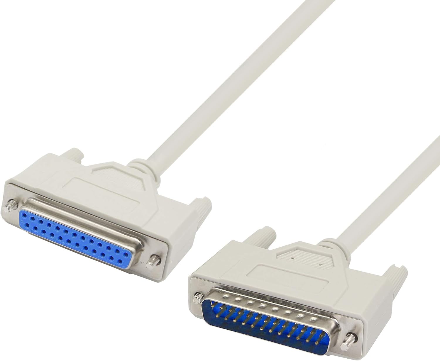 PNGKNYOCN 4.5 Feet DB25 Male to Female Parallel Printer Cable for the Connection Between a Computer with DB25 Female Interface and the Printer